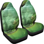 Green Reticulated Python Snake Print Universal Fit Car Seat Covers