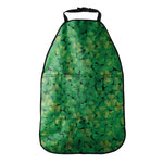 Green Shamrock Leaf Pattern Print Car Seat Organizers