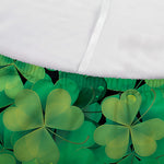 Green Shamrock Leaf Pattern Print Sofa Cover