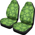 Green Shamrock Plaid Pattern Print Universal Fit Car Seat Covers