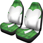 Green Shamrock Tartan Print Universal Fit Car Seat Covers