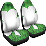 Green Shamrock Tartan Print Universal Fit Car Seat Covers