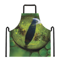 Green Snake Eye Print Apron