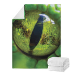 Green Snake Eye Print Blanket