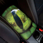 Green Snake Eye Print Car Center Console Cover