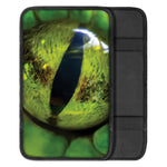 Green Snake Eye Print Car Center Console Cover