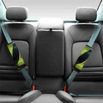 Green Snake Eye Print Car Seat Belt Covers