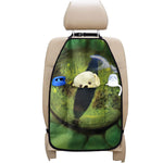Green Snake Eye Print Car Seat Organizers