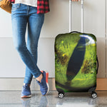 Green Snake Eye Print Luggage Cover