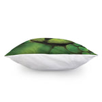 Green Snake Eye Print Pillow Cover