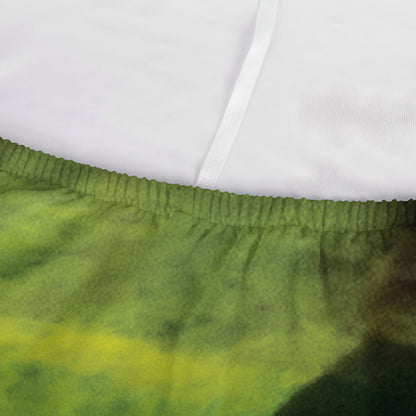 Green Snake Eye Print Sofa Cover