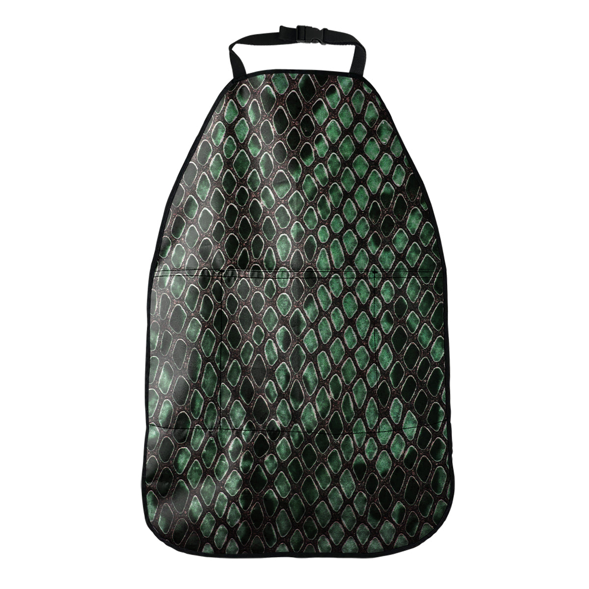 Green Snakeskin Print Car Seat Organizers