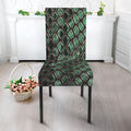 Green Snakeskin Print Dining Chair Slipcover