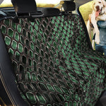 Green Snakeskin Print Pet Car Back Seat Cover