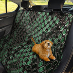 Green Snakeskin Print Pet Car Back Seat Cover