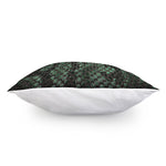Green Snakeskin Print Pillow Cover