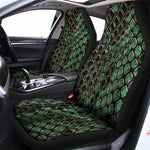 Green Snakeskin Print Universal Fit Car Seat Covers