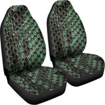 Green Snakeskin Print Universal Fit Car Seat Covers