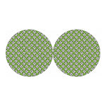 Green Soccer Ball Pattern Print Car Coasters