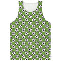 Green Soccer Ball Pattern Print Men's Tank Top