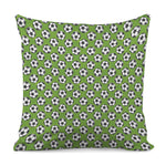 Green Soccer Ball Pattern Print Pillow Cover