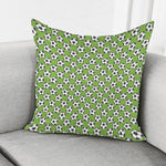 Green Soccer Ball Pattern Print Pillow Cover