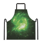 Green Sparkle Galaxy Print Apron