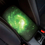 Green Sparkle Galaxy Print Car Center Console Cover
