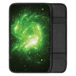 Green Sparkle Galaxy Print Car Center Console Cover
