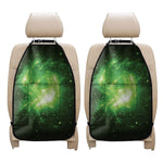 Green Sparkle Galaxy Print Car Seat Organizers