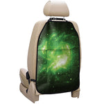 Green Sparkle Galaxy Print Car Seat Organizers