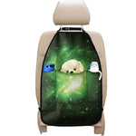 Green Sparkle Galaxy Print Car Seat Organizers