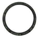 Green Sparkle Galaxy Print Car Steering Wheel Cover