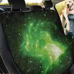 Green Sparkle Galaxy Print Pet Car Back Seat Cover