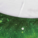 Green Sparkle Galaxy Print Sofa Cover