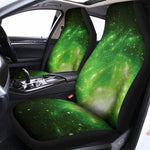 Green Sparkle Galaxy Print Universal Fit Car Seat Covers