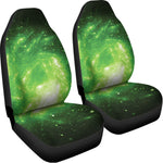 Green Sparkle Galaxy Print Universal Fit Car Seat Covers