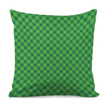 Green St. Patrick's Day Plaid Print Pillow Cover