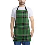Green Stewart Tartan Pattern Print Apron