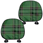 Green Stewart Tartan Pattern Print Car Headrest Covers