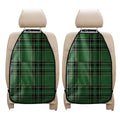 Green Stewart Tartan Pattern Print Car Seat Organizers
