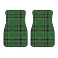 Green Stewart Tartan Pattern Print Front Car Floor Mats