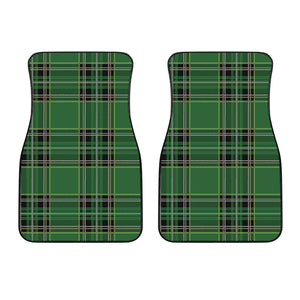 Green Stewart Tartan Pattern Print Front Car Floor Mats