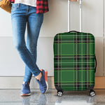 Green Stewart Tartan Pattern Print Luggage Cover