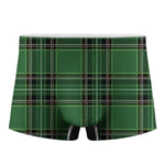 Green Stewart Tartan Pattern Print Men's Boxer Briefs