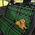 Green Stewart Tartan Pattern Print Pet Car Back Seat Cover