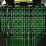 Green Stewart Tartan Pattern Print Pet Car Back Seat Cover