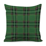 Green Stewart Tartan Pattern Print Pillow Cover
