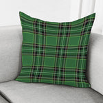 Green Stewart Tartan Pattern Print Pillow Cover