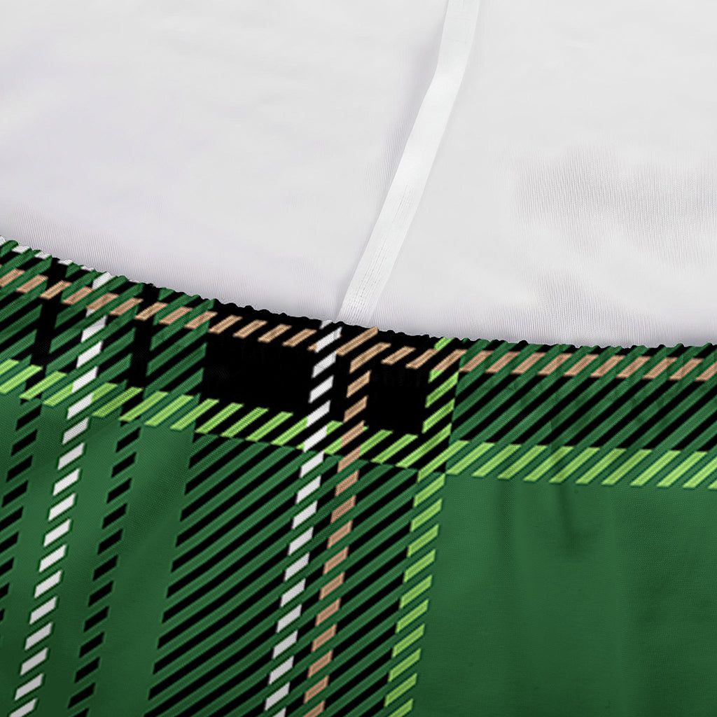 Green Stewart Tartan Pattern Print Sofa Cover